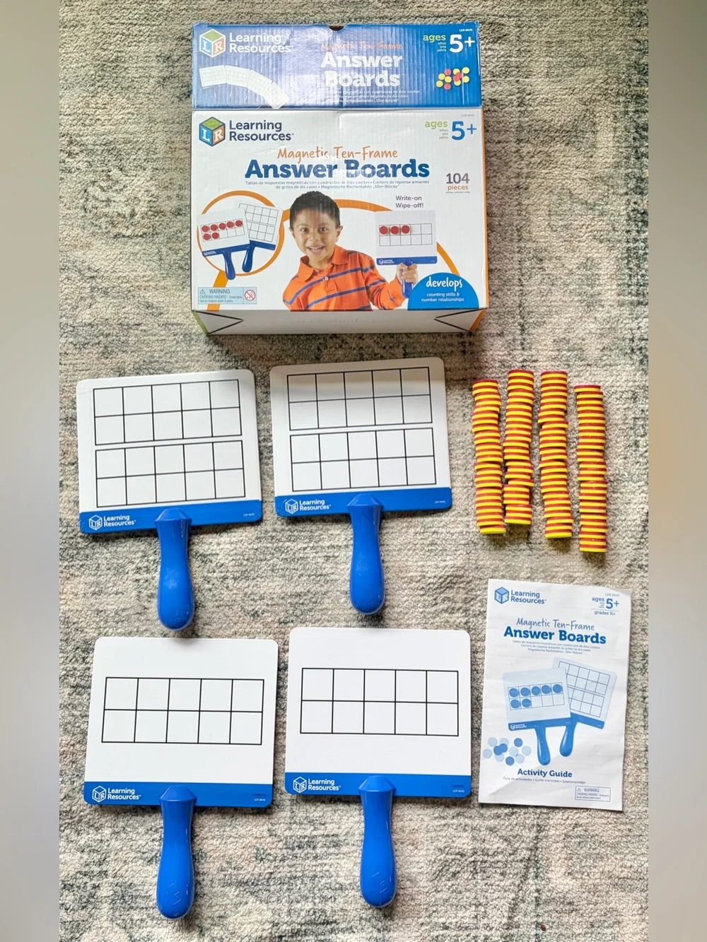 Learning Resources Magnetic Ten-Frame Answer Boards